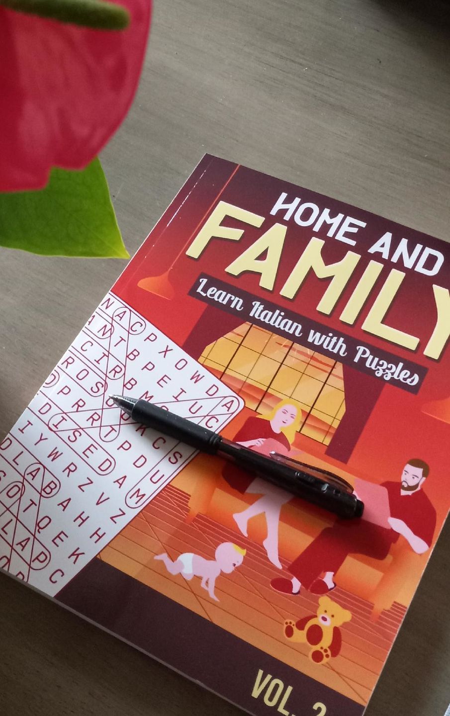 Customer photo review of Vol. 2 - Home and Family - Learn Italian with Puzzles