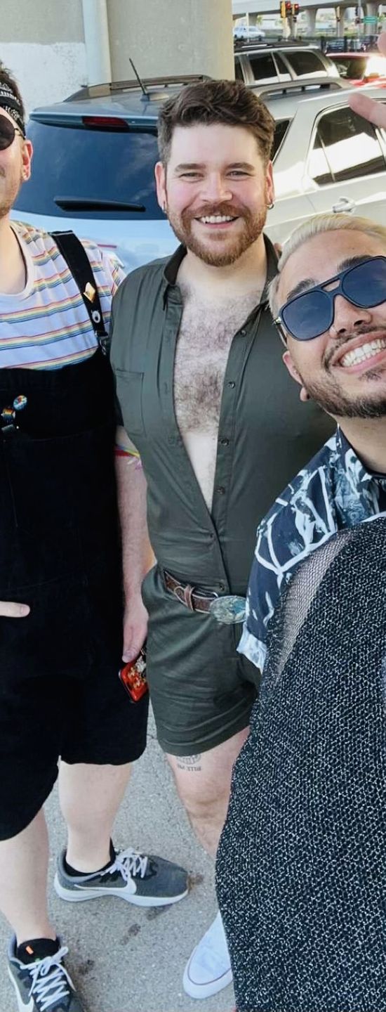 Customer photo review of Olive Mens Romper (Pre Order)
