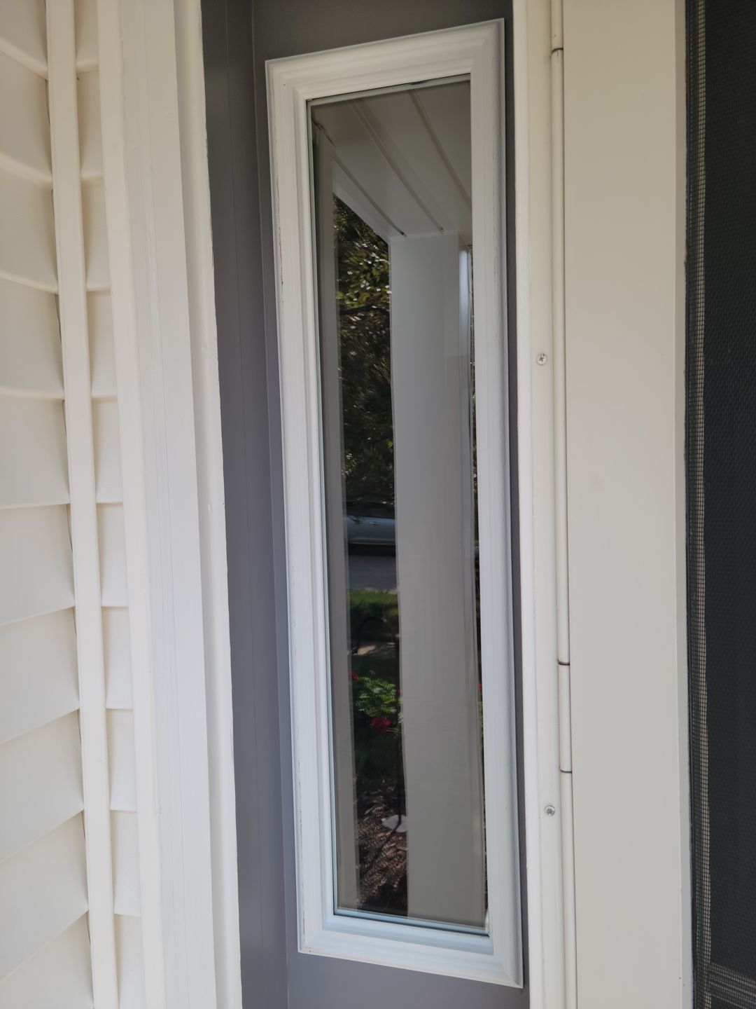 Customer photo review of Clear 1 Lite Glass and Frame Kit (Half Sidelite 10" x 38" Frame Size)