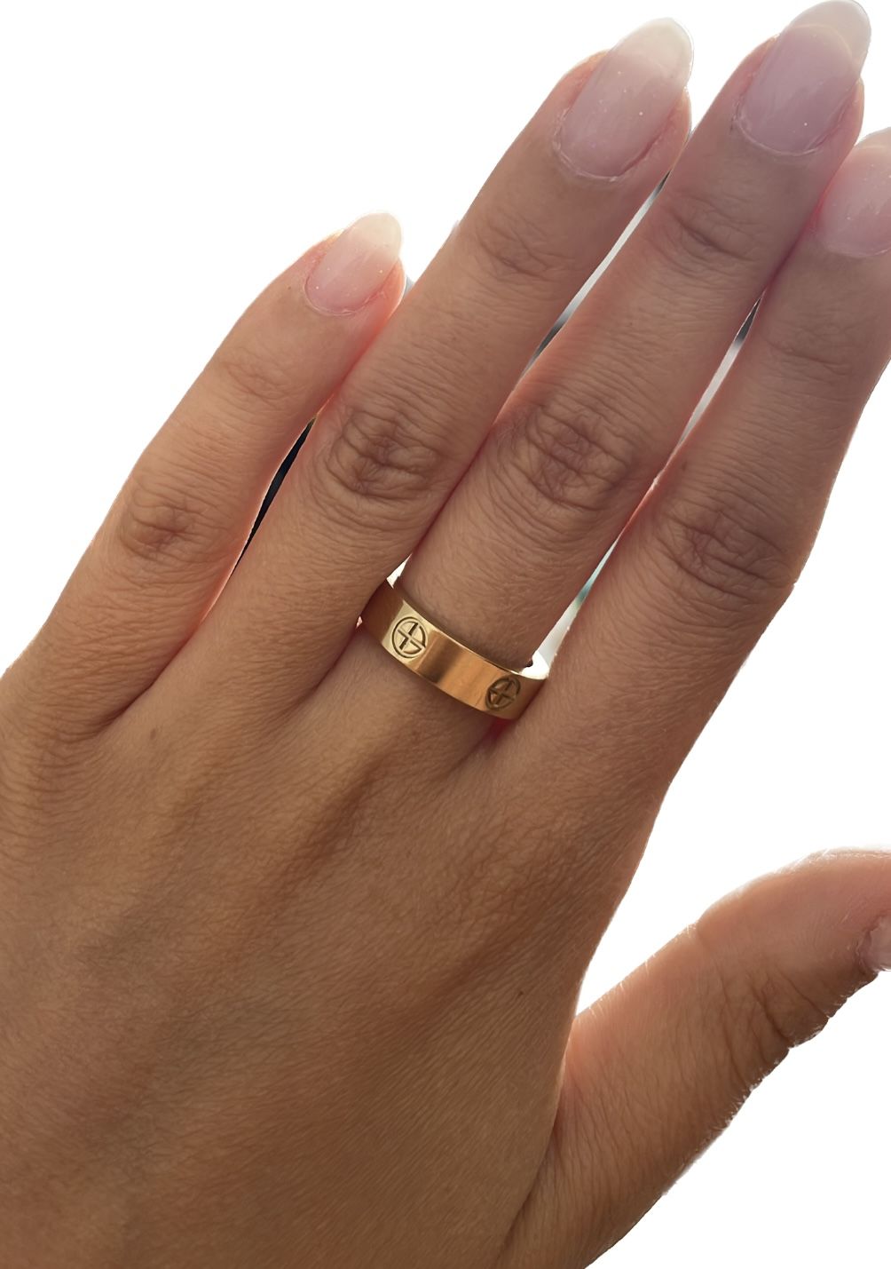 Customer photo review of Timeless Affection Ring 14 Karat vergoldet