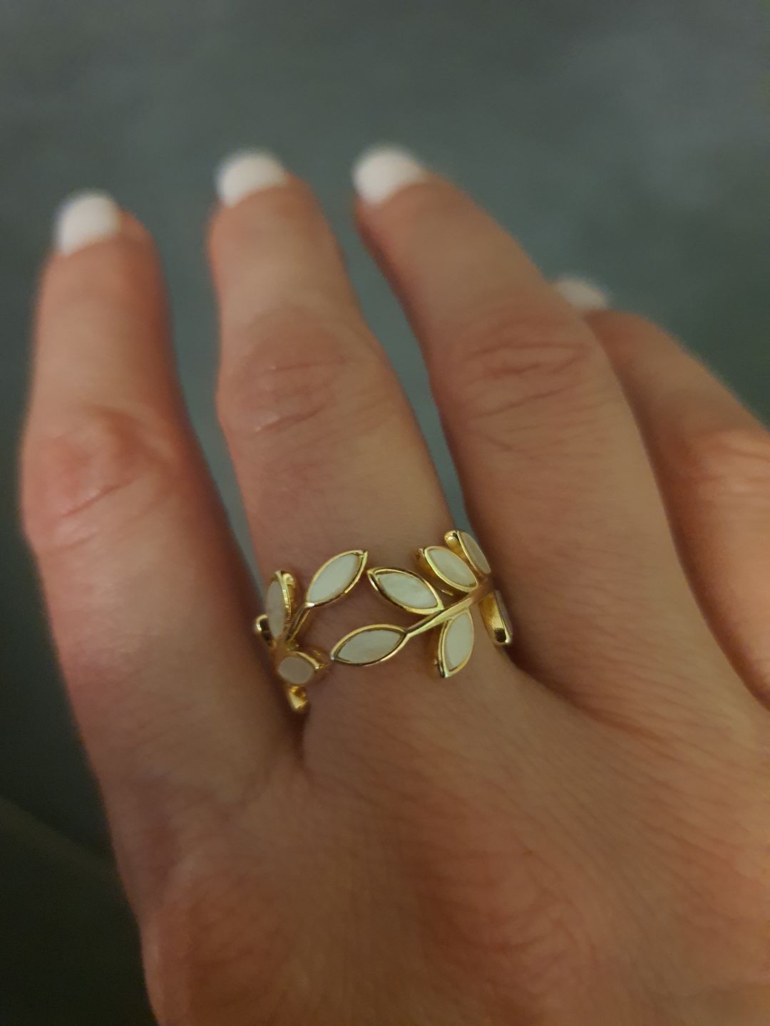 Customer photo review of Gold Leaf Ring