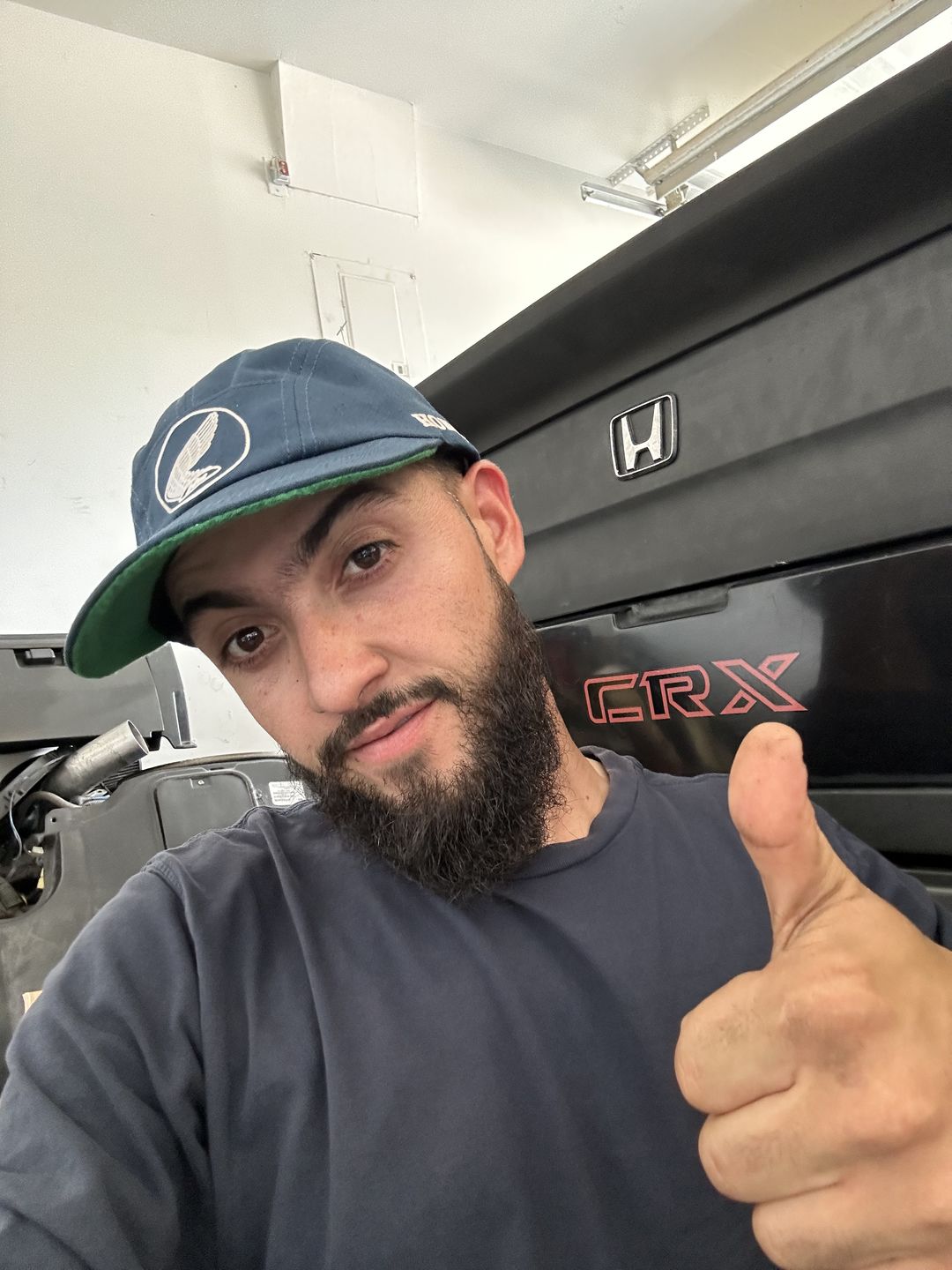 Customer photo review of Honda Racing Replica Mechanics Hat (1964) - LIMITED EDITION Blue