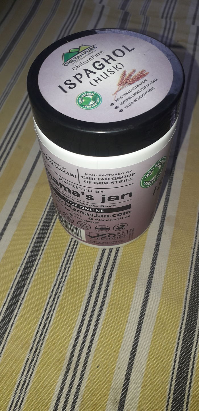 Customer photo review of Husk Ispaghol – Constipation Relief, A Stopper on Diarrhea & Smaller Waistlines [چلتن اِسپغول]
