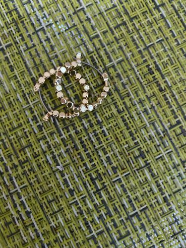 Customer photo review of Alice Hoop Earrings
