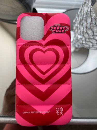 Customer photo review of Love Is Love Puffer Case