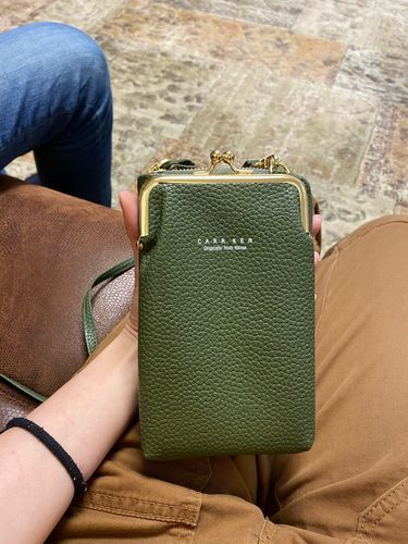 Customer photo review of Leather Phone Purse
