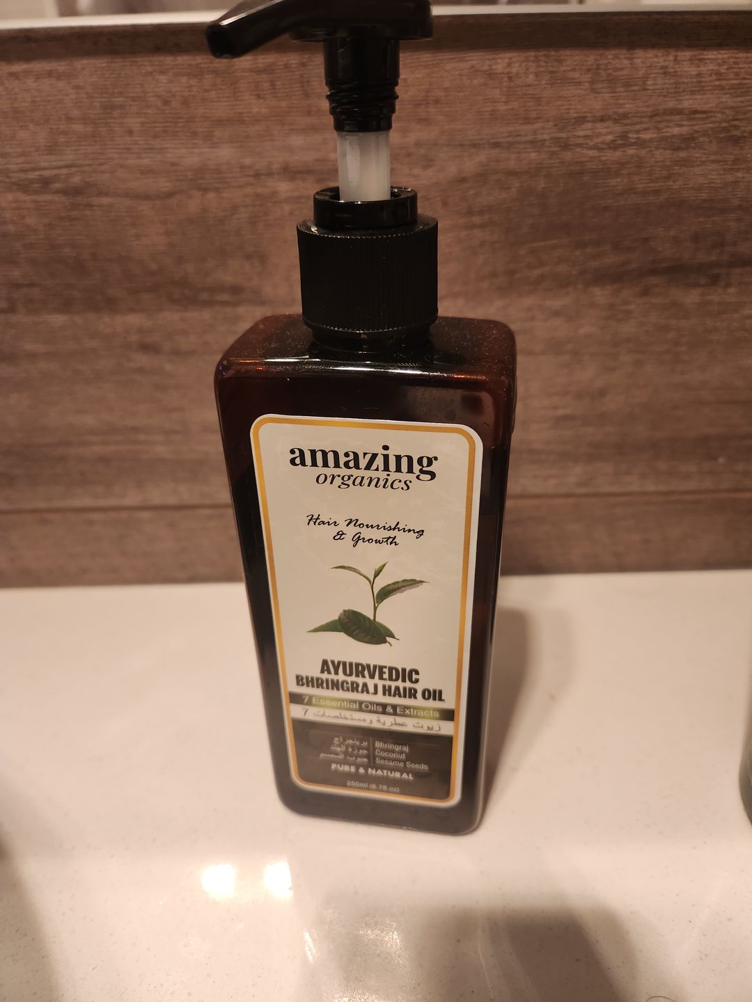 Customer photo review of Pure Bhringraj Oil for Hair Growth