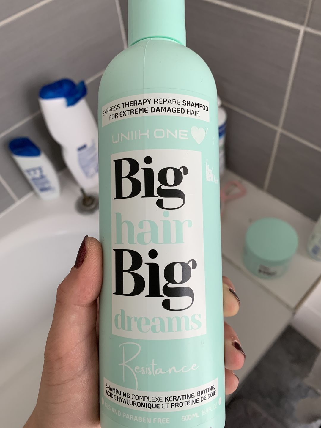 Customer photo review of Gamme Résistance - Shampooing 500 ml