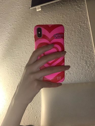 Customer photo review of Love Is Love Puffer Case
