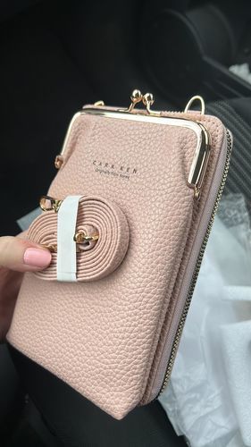 Customer photo review of Leather Phone Purse