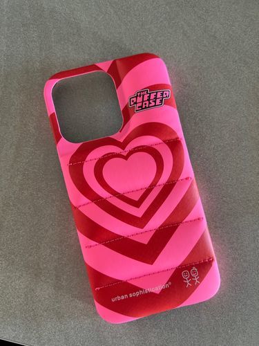 Customer photo review of Love Is Love Puffer Case
