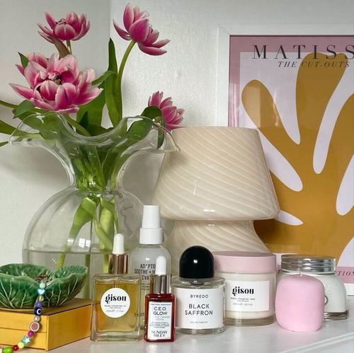 Customer photo review of Murano Mushroom Table Lamp