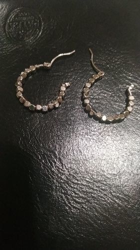 Customer photo review of Alice Hoop Earrings
