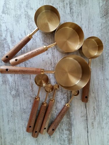 Customer photo review of Wooden Measuring Cups and Spoons