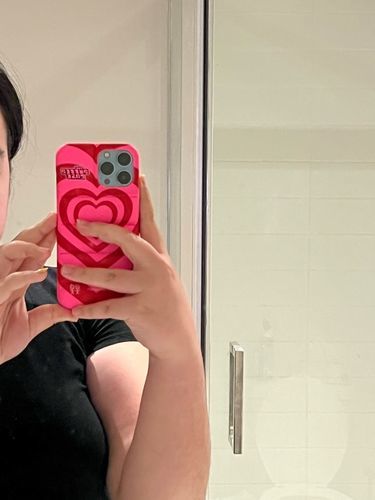 Customer photo review of Love Is Love Puffer Case
