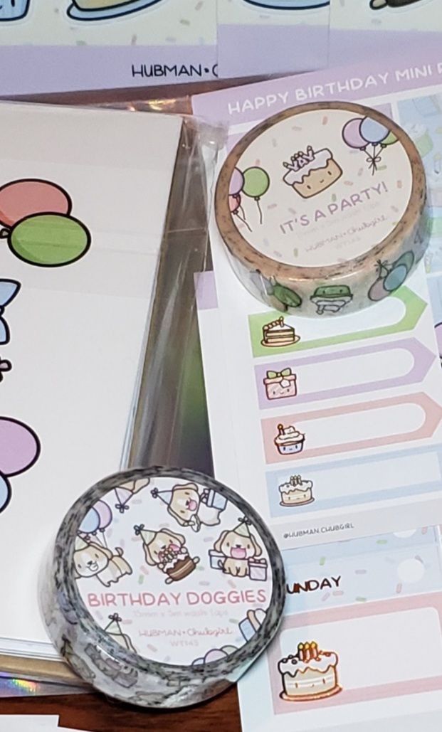 Customer photo review of Happy Birthday Washi Tape (Set of 2)