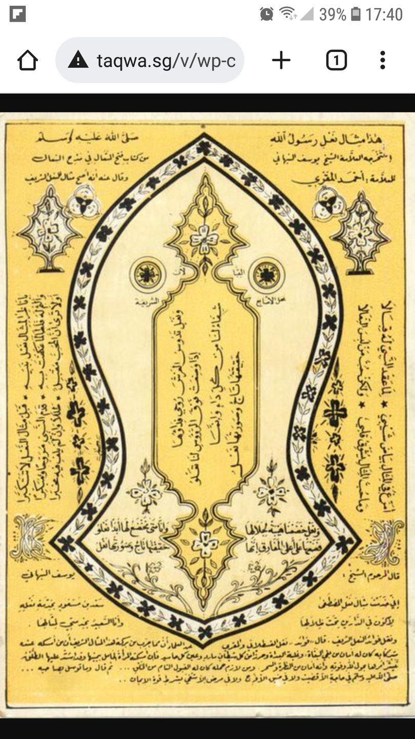 Customer photo review of Naqsh-e-Nalain-e-Paak of Holy Prophet (s) Broach