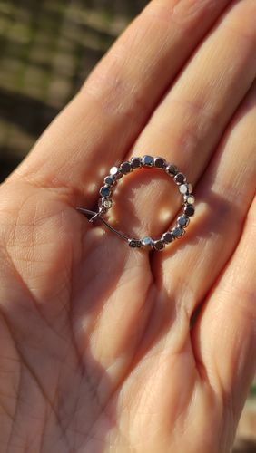 Customer photo review of Alice Hoop Earrings