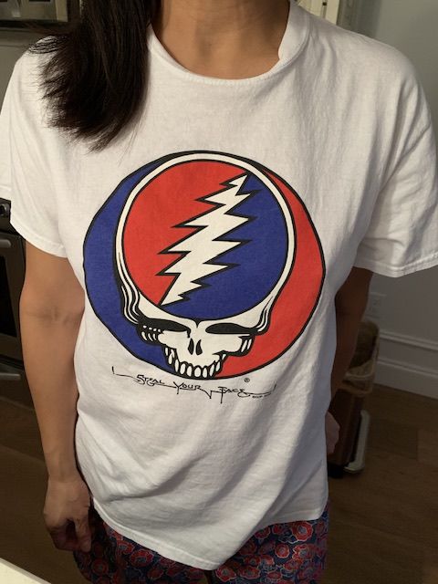Customer photo review of Grateful Dead Steal Your Face T Shirt