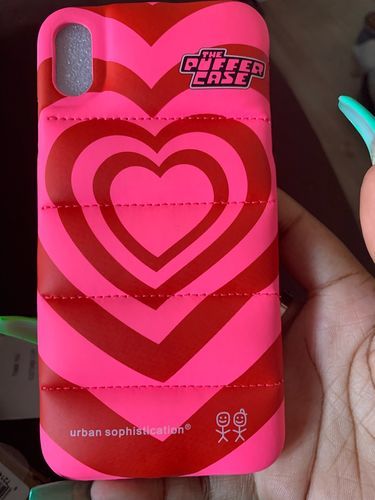 Customer photo review of Love Is Love Puffer Case