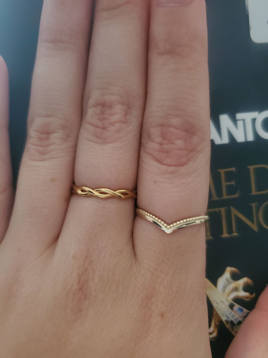 Customer photo review of Braided Ring - Gold