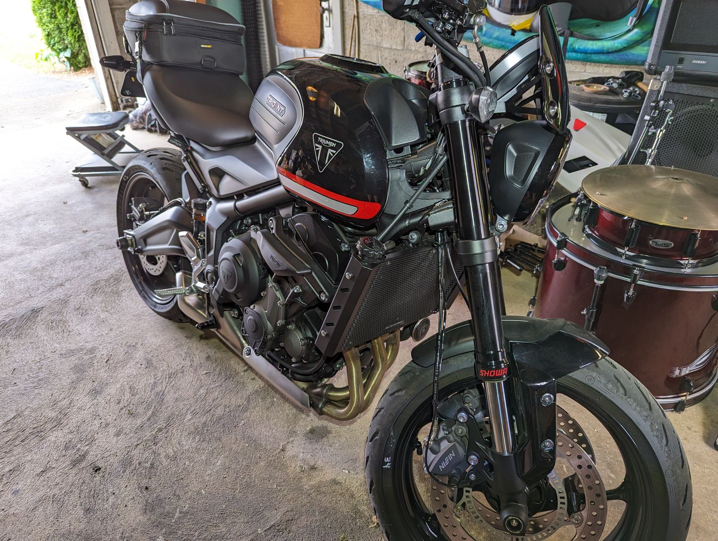 Customer photo review of Triumph Trident 660 Radiator Side Covers