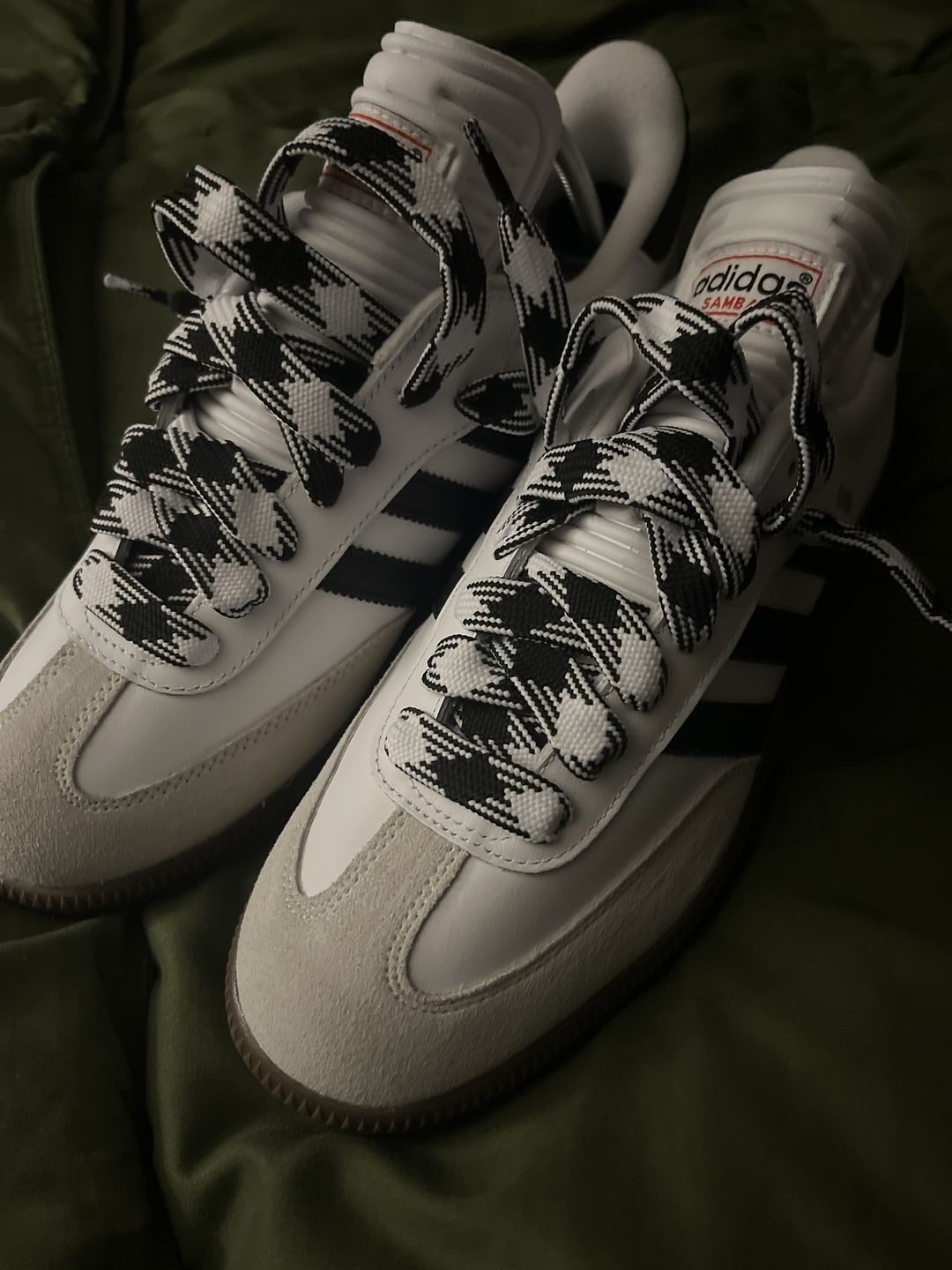 Customer photo review of Woven Diamond Shoe Laces