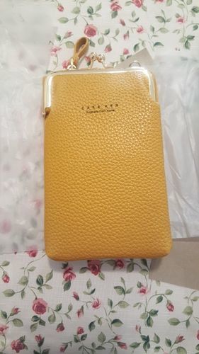 Customer photo review of Leather Phone Purse