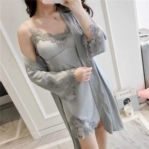 Customer photo review of Satin Sleepwear Pajama Set