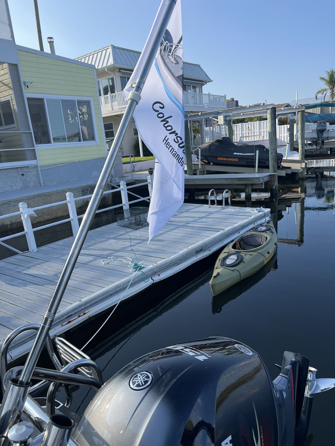 Customer photo review of Custom Lightweight Performance Boat Flags