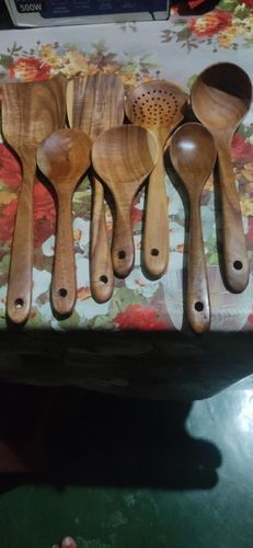 Customer photo review of Wooden Cooking Utensils 7 Pcs Set
