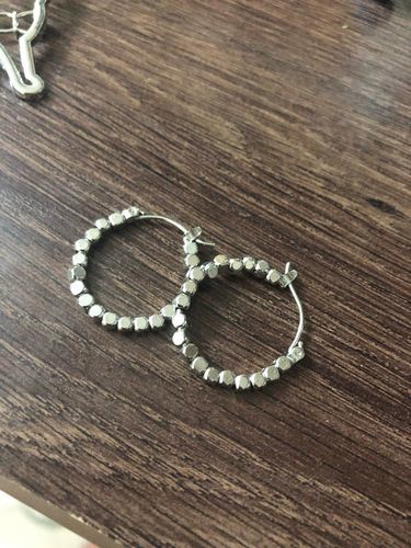 Customer photo review of Alice Hoop Earrings