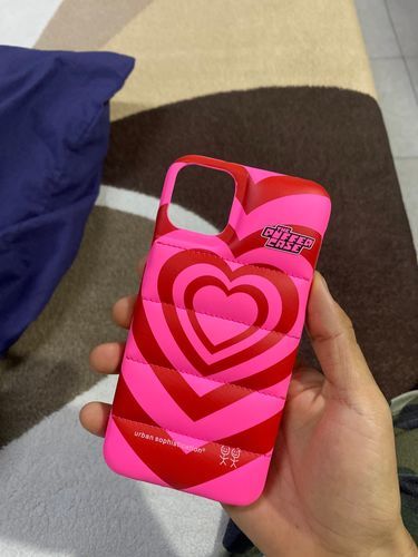 Customer photo review of Love Is Love Puffer Case