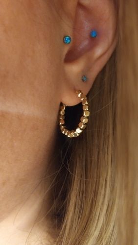 Customer photo review of Alice Hoop Earrings