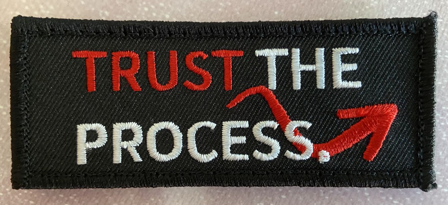 Customer photo review of Parche Trust the Process
