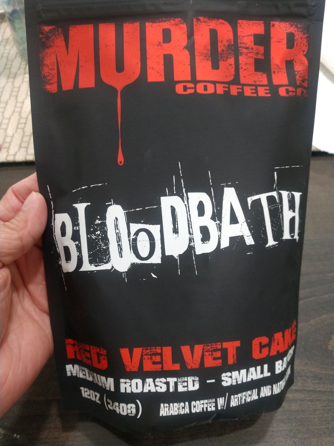 Customer photo review of Bloodbath - Red Velvet Cake