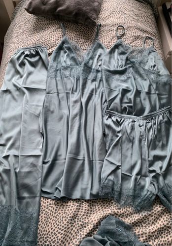 Customer photo review of Satin Sleepwear Pajama Set