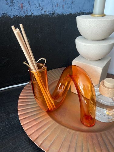 Customer photo review of Ema Twist Glass Candle Holders