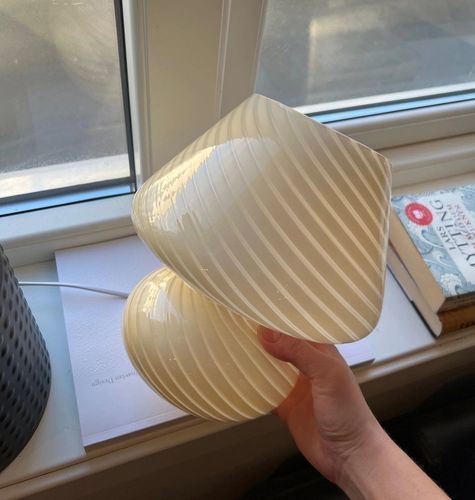 Customer photo review of Murano Mushroom Table Lamp