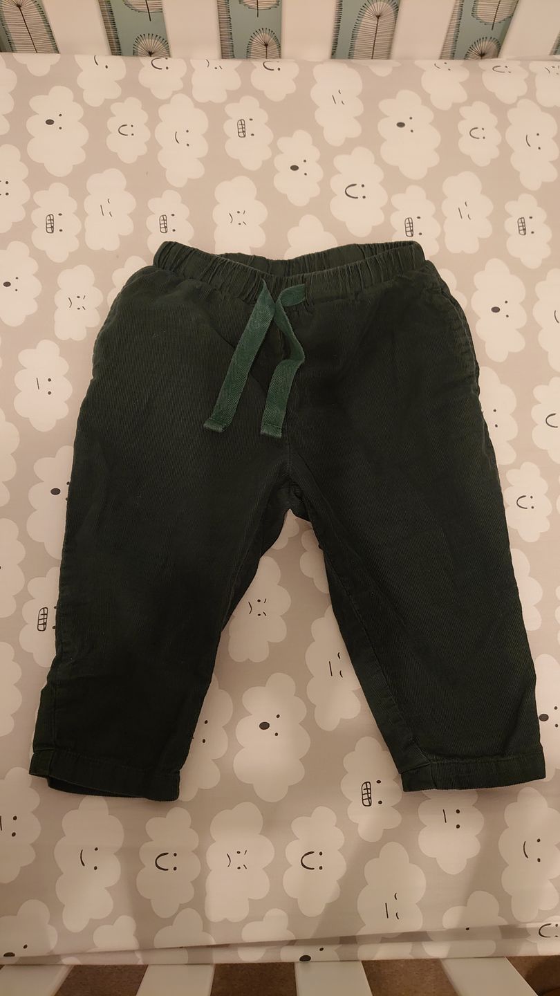 Customer photo review of Vintage Green Corduroy Comfy Trousers