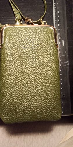 Customer photo review of Leather Phone Purse
