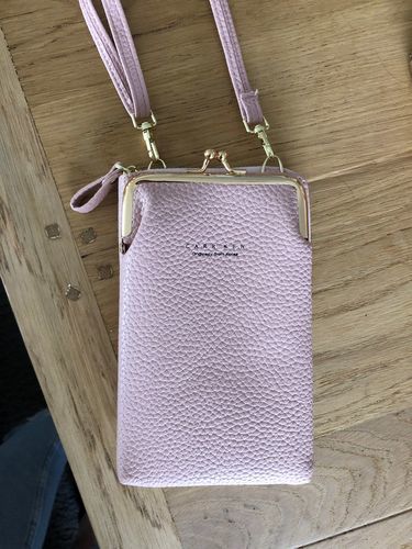 Customer photo review of Leather Phone Purse