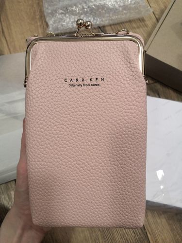 Customer photo review of Leather Phone Purse