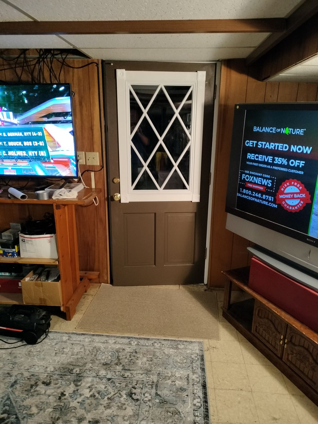 Customer photo review of Clear Diamond Grid Glass and Frame Kit (Half Lite 24" x 38" Frame Size)