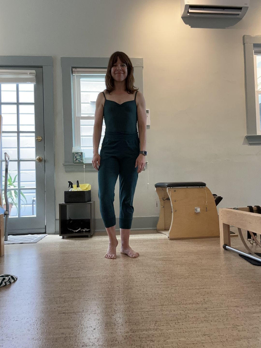 Customer photo review of Organic Cotton Slouchy Capri Pants