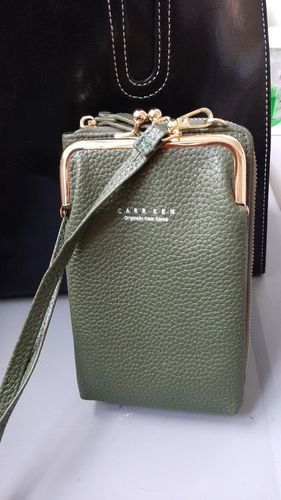 Customer photo review of Leather Phone Purse