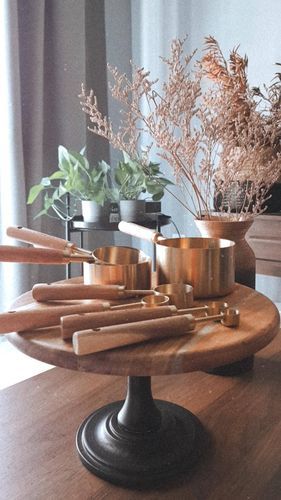 Customer photo review of Wooden Measuring Cups and Spoons