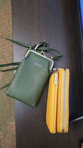 Customer photo review of Leather Phone Purse