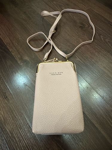 Customer photo review of Leather Phone Purse