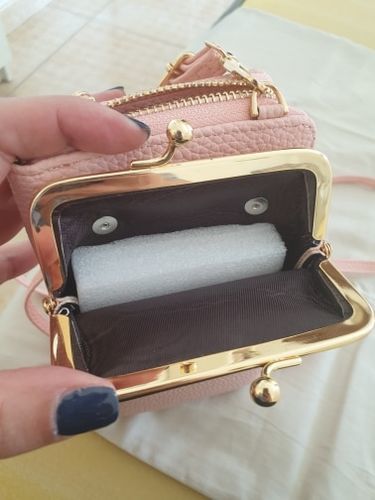 Customer photo review of Leather Phone Purse